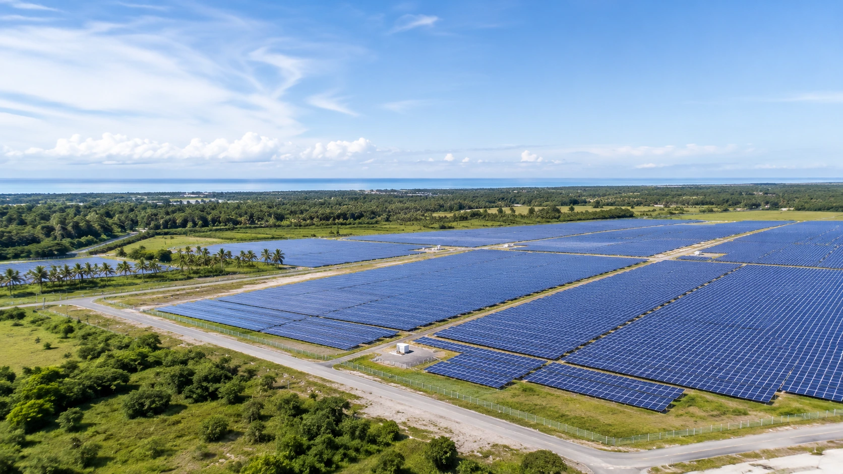 Low-impact utility-scale solar farm on already-cleared land